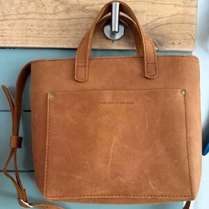 Portland Leather Goods Zipper Mini Crossbody Tote - Dakota